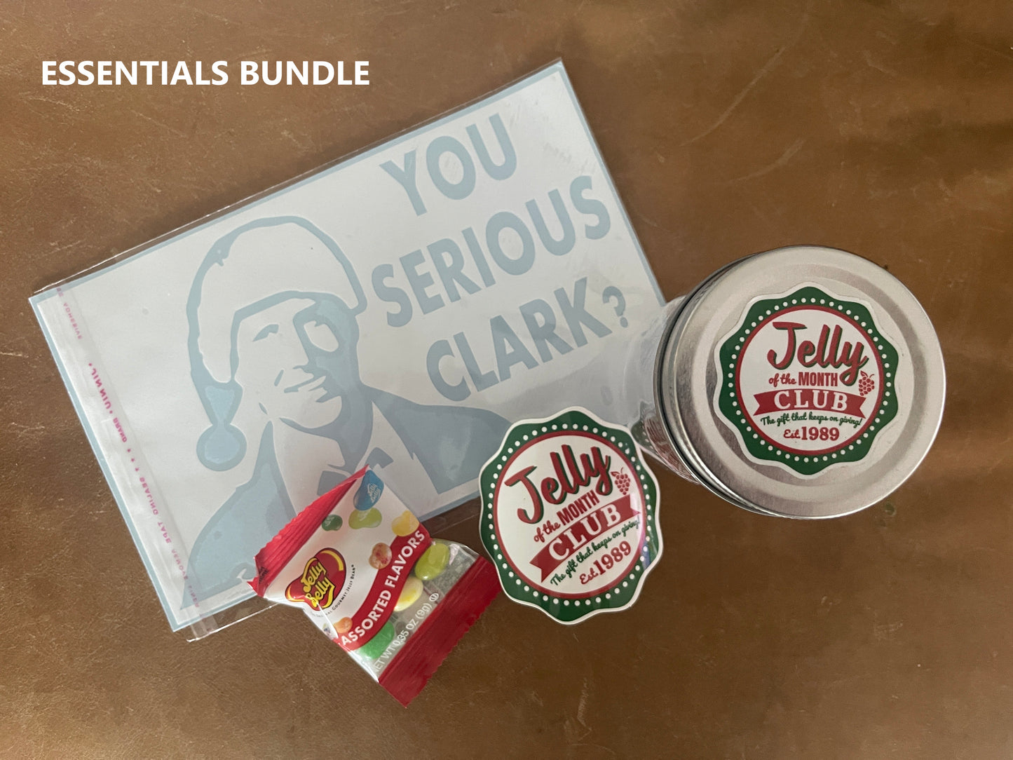 Build a Griswold Family Christmas Bundle Gift Set: Jelly of Month Club Jar, Clark Decal, Towel, Ornament, Car Air Freshener, Shot Glasses