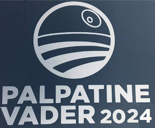 Palpatine & Vader for President / VP Funny Political Spoof Decal for Locker, Tablet, Laptop, Car, Truck, Window / Anti Political